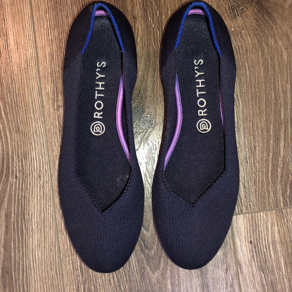 Rothy’s The Flat size 10.5 in navy